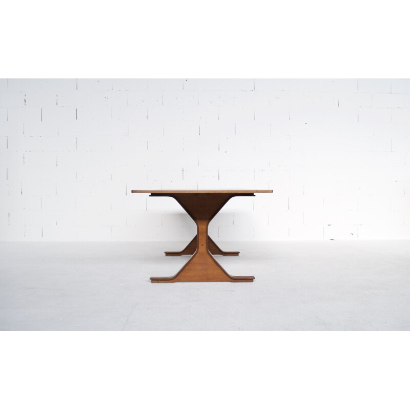 Vintage dining table in rosewood by Gianfranco Frattini for Bernini - 1960s