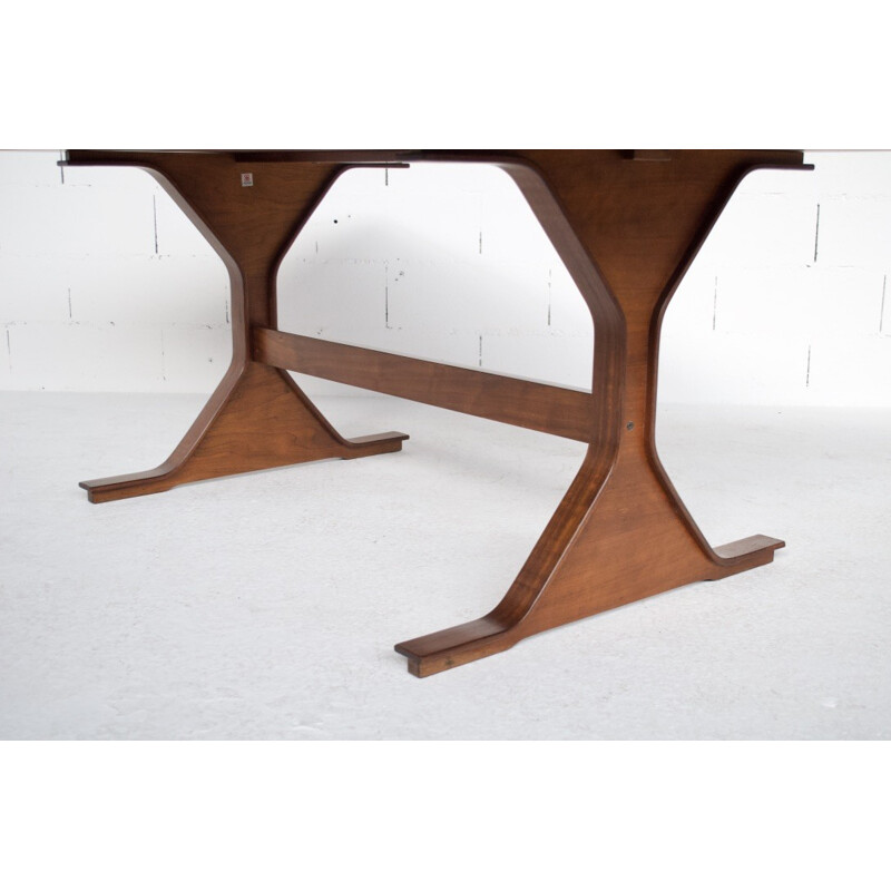 Vintage dining table in rosewood by Gianfranco Frattini for Bernini - 1960s