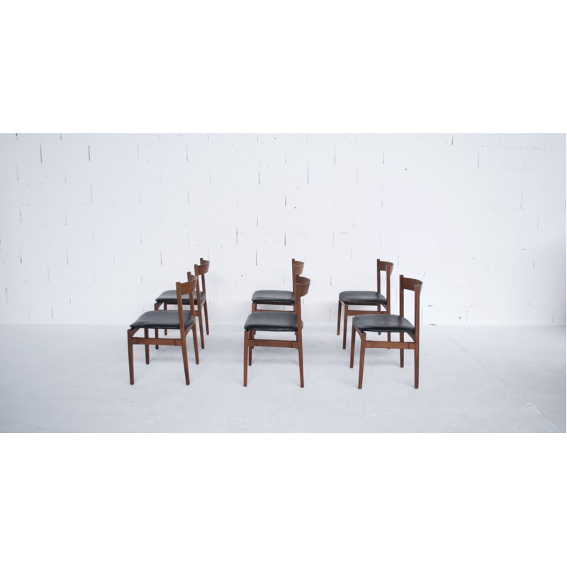 Set of 6 chairs model 104 by Gianfranco Frattini - 1960s