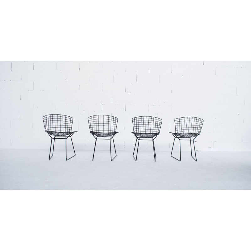 Set of four vintage chairs by Harry Bertoia for Knoll - 1970s