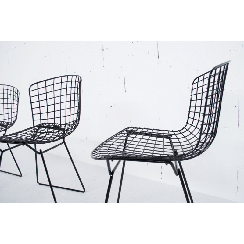 Suite de quatre chaises vintage d'Harry Bertoia pour Knoll - 1970