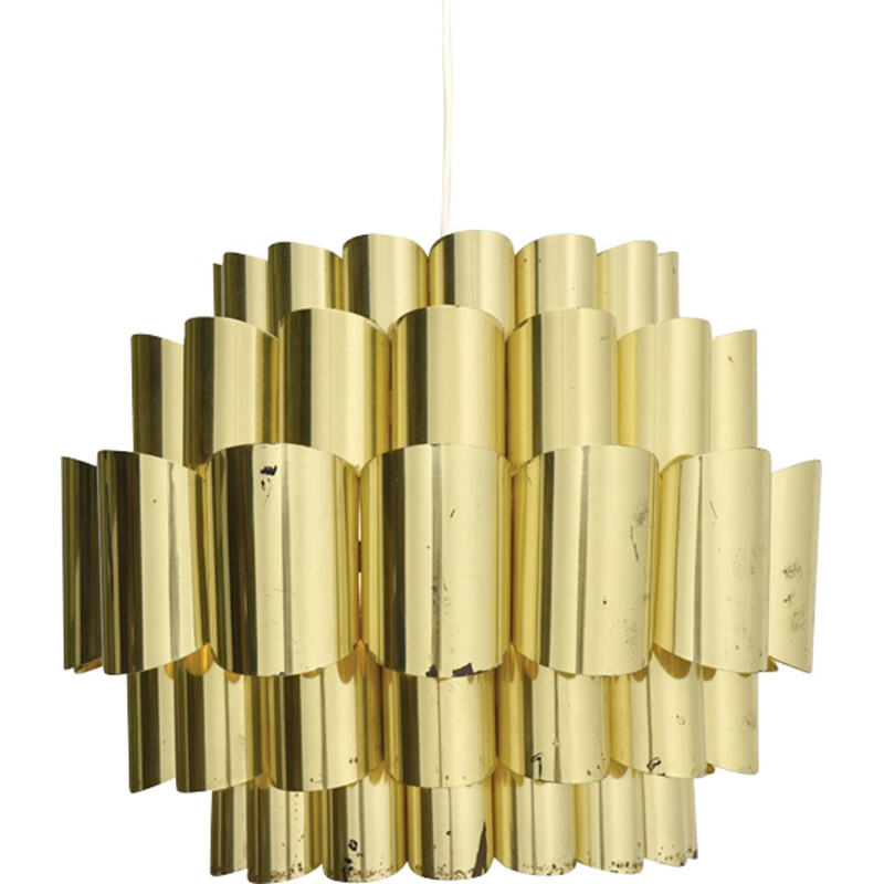 Vintage Large Brass Pendant by Thorsten Orrling for Hans Agne Jakobsson - 1960s