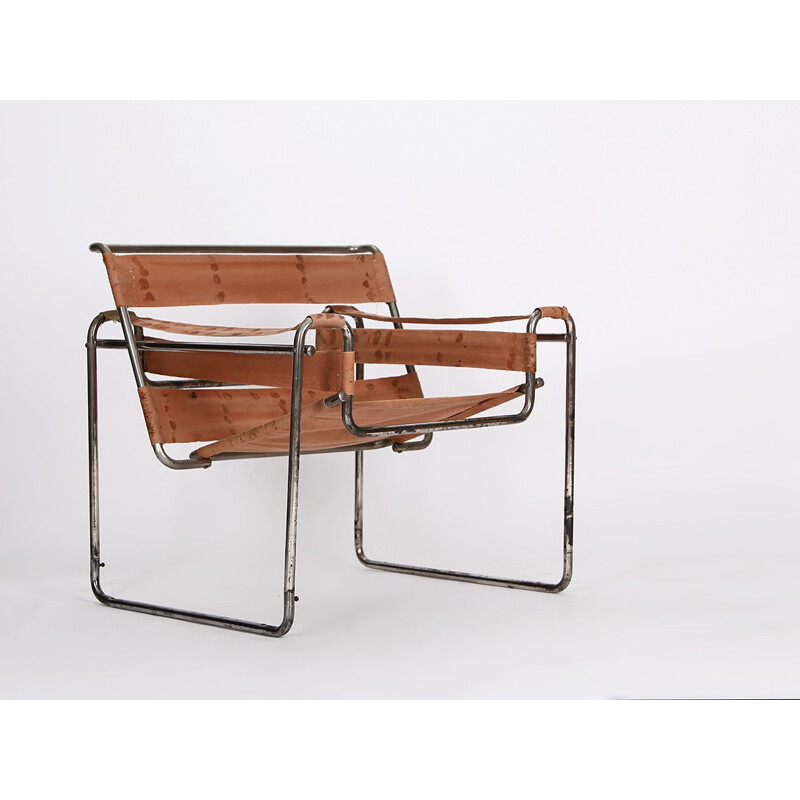 Fauteuil Wassily par Marcel Breuer pour Thonet France - 1920