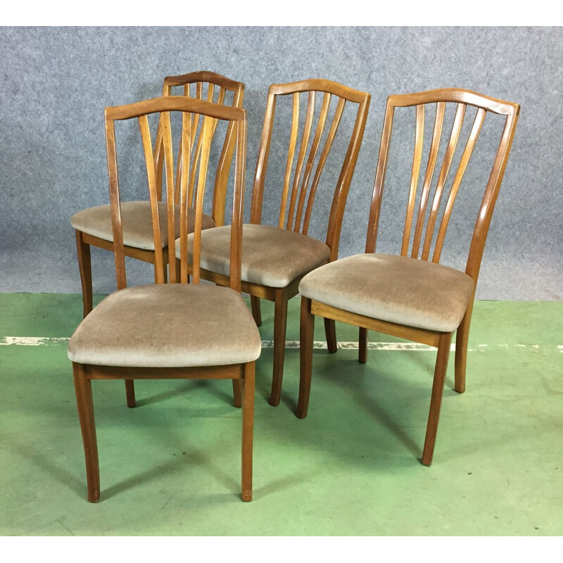 Set of four chairs vintage english - 1970s