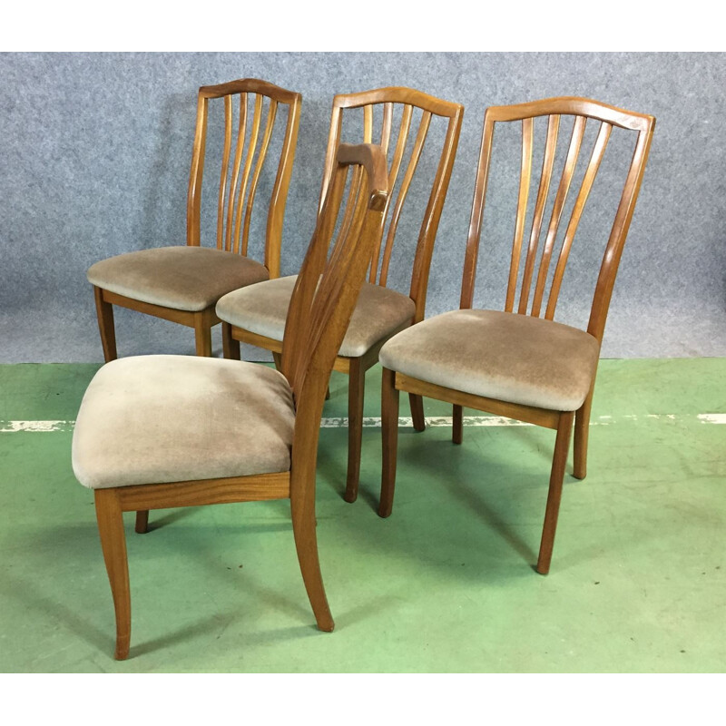 Set of four chairs vintage english - 1970s