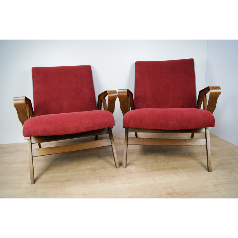 Set of 2 Vintage Armchairs from Tatra Nabytok - 1960s 