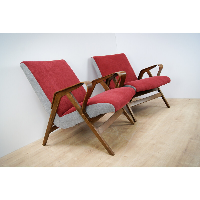 Set of 2 Vintage Armchairs from Tatra Nabytok - 1960s 