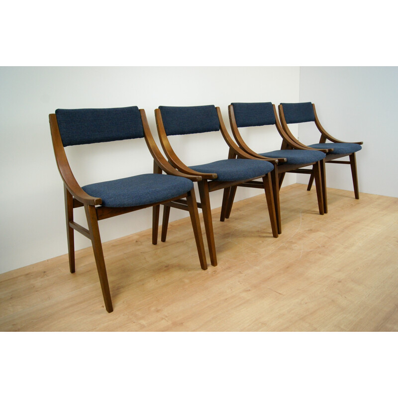 Set of 4 Polish Ski Jumper Chairs from Zamojska - 1970s