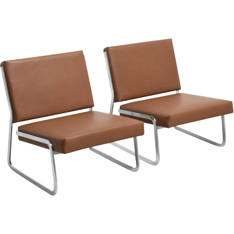 Suite de 2 fauteuils lounge allemands par Lubke Paul Sumi - 1960