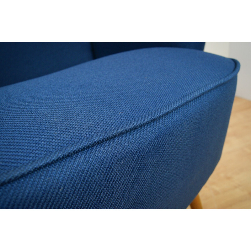 Paire de fauteuils vintage Danois bleus marine - 1950