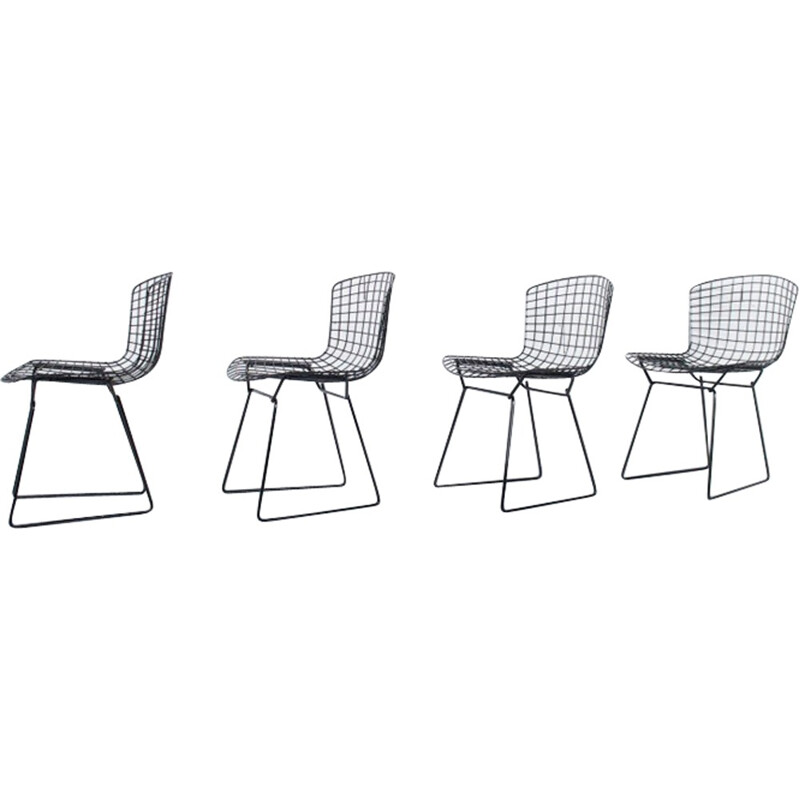 Set of four vintage chairs by Harry Bertoia for Knoll - 1970s