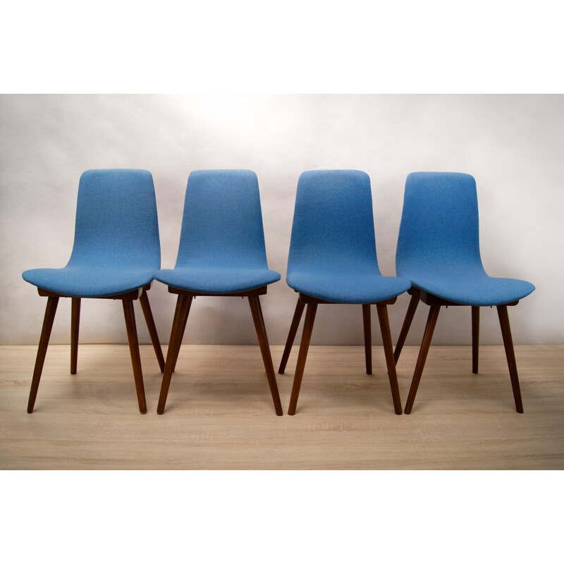 Vintage set of A-6150 Dining Chairs from Fameg - 1960s