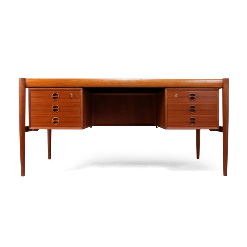 Vintage Danish Teak Desk - 1960s