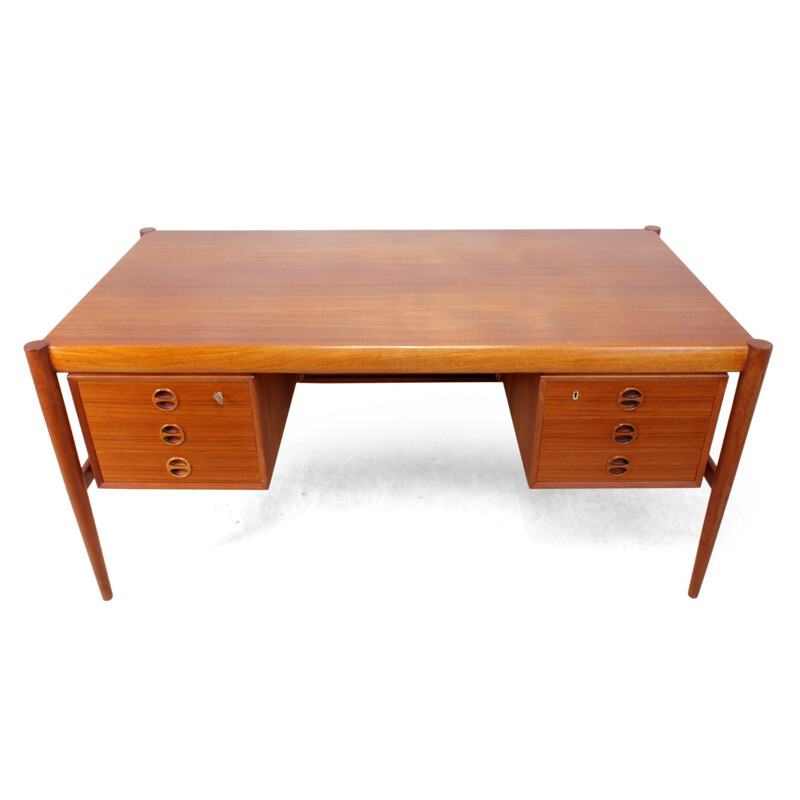 Vintage Danish Teak Desk - 1960s