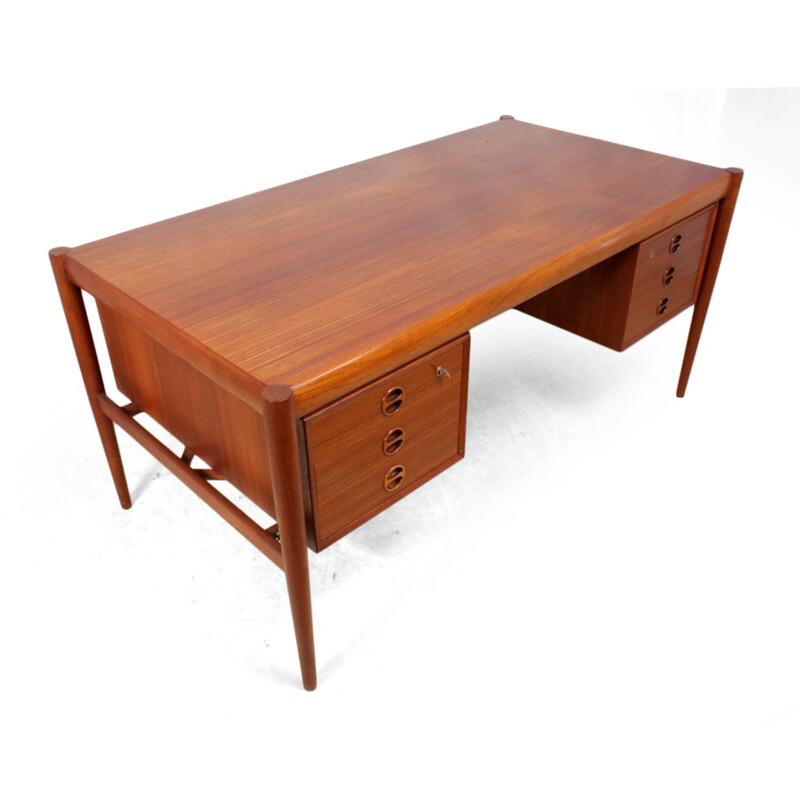 Vintage Danish Teak Desk - 1960s