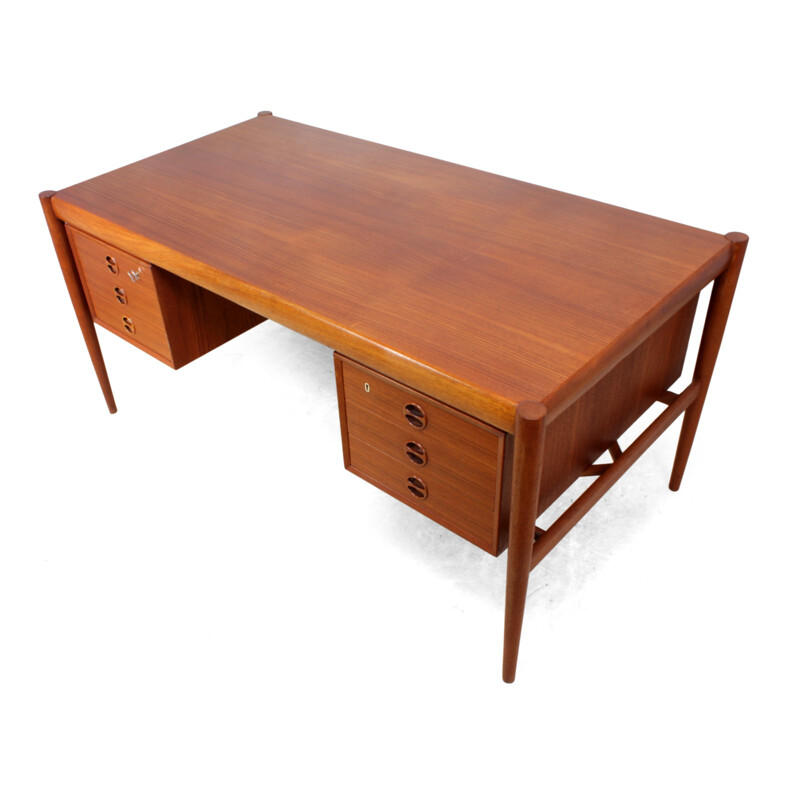 Vintage Danish Teak Desk - 1960s