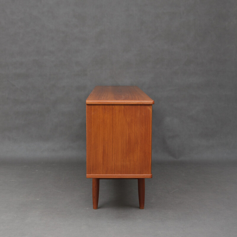 Vintage low teak credenza - 1950s