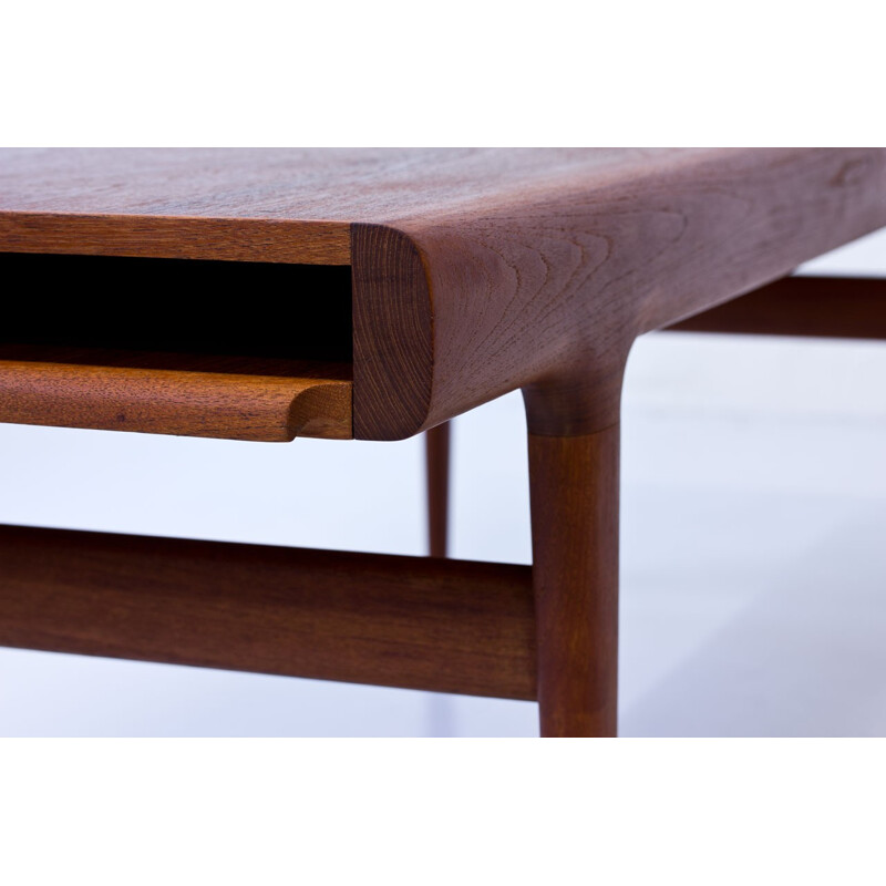 Vintage Teak Extendable Coffee Table by Johannes Andersen for CFC Silkeborg - 1960s