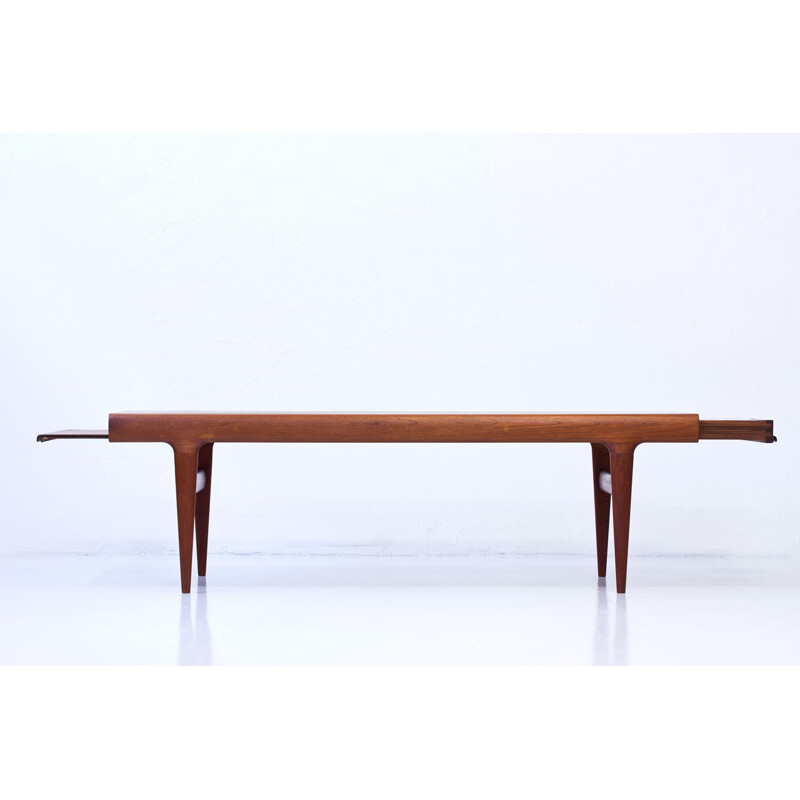 Table Basse Extensible Vintage en Teck par Johannes Andersen pour CFC Silkeborg - 1960