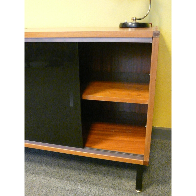 Sideboard in teak, glass and metal, ARP - 1960s