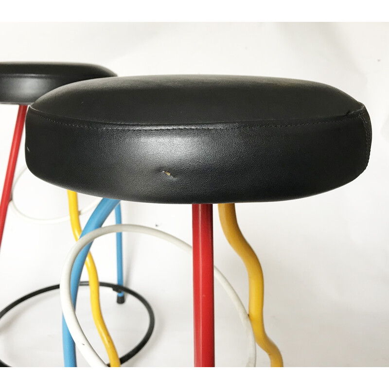 Set of 2 "Duplex" stool by Javier Mariscal for BD - 1983