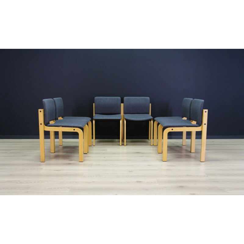 Set of 6 vintage chairs by Fritz Hansen - 1960s