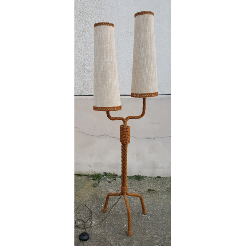 Vintage tripod floor lamp model "Spirit"  by Audoux and Minet  - 1960s