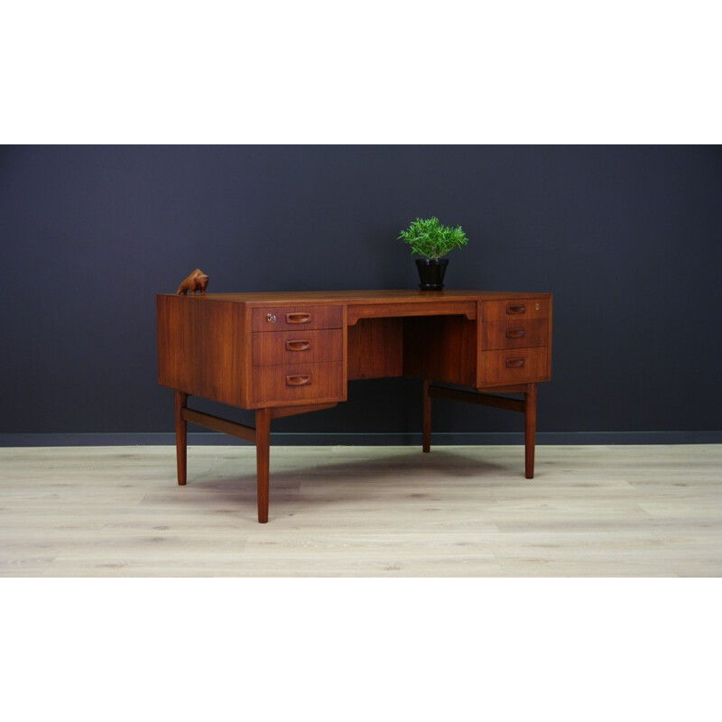 Vintage writing desk in teak - 1960s