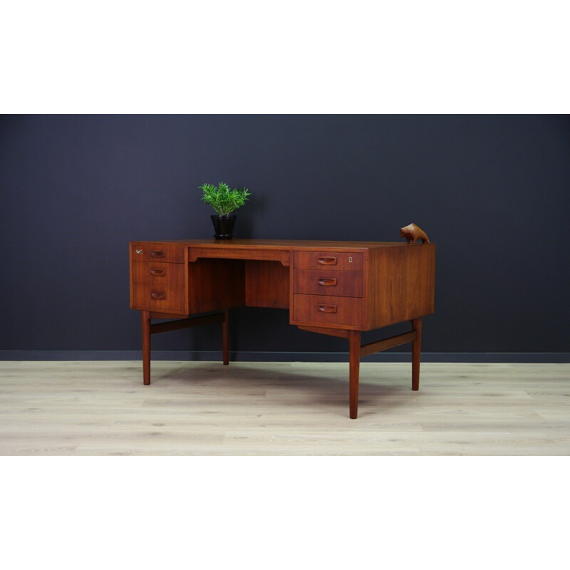 Vintage writing desk in teak - 1960s