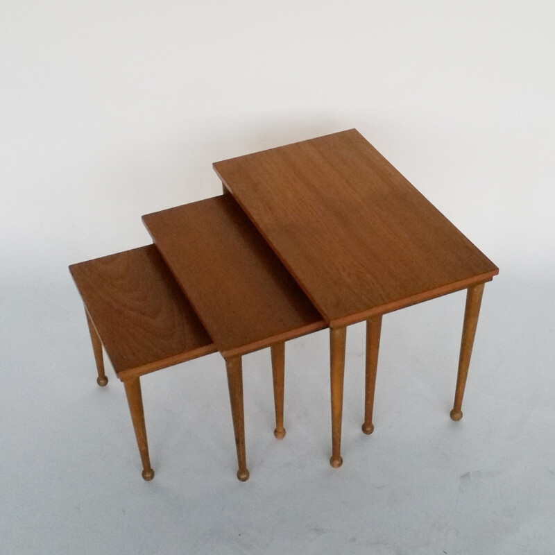 Vintage Teak Nesting Tables - 1960s