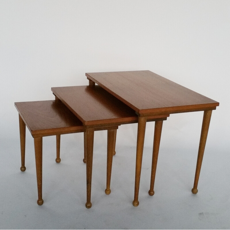 Vintage Teak Nesting Tables - 1960s