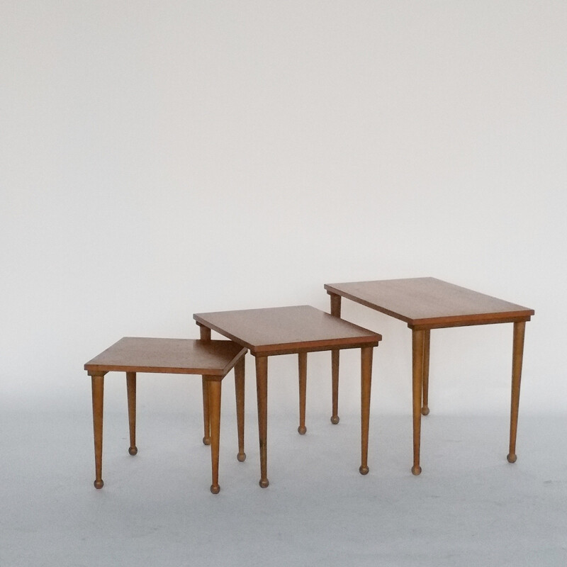 Vintage Teak Nesting Tables - 1960s