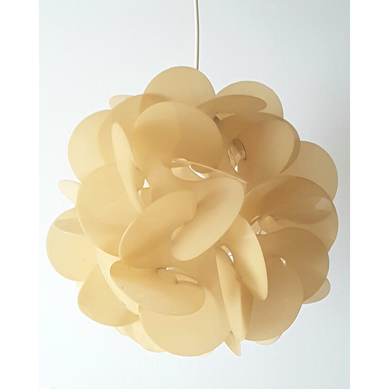 Vintage Rosace hanging lamp by Raoul Raba - 1970s
