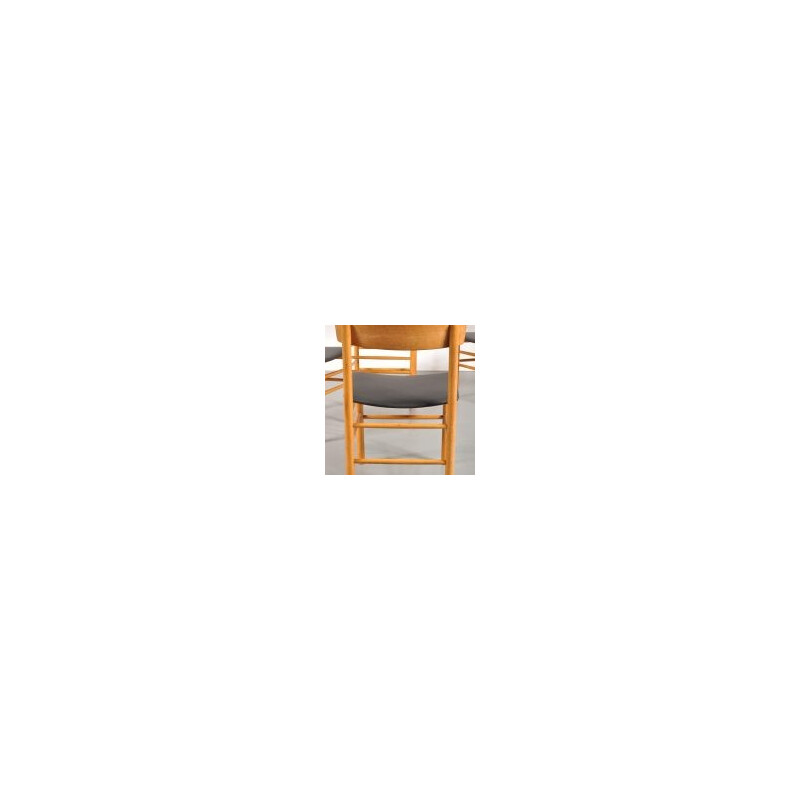Suite de 4 chaises vintage scandinave - 1960