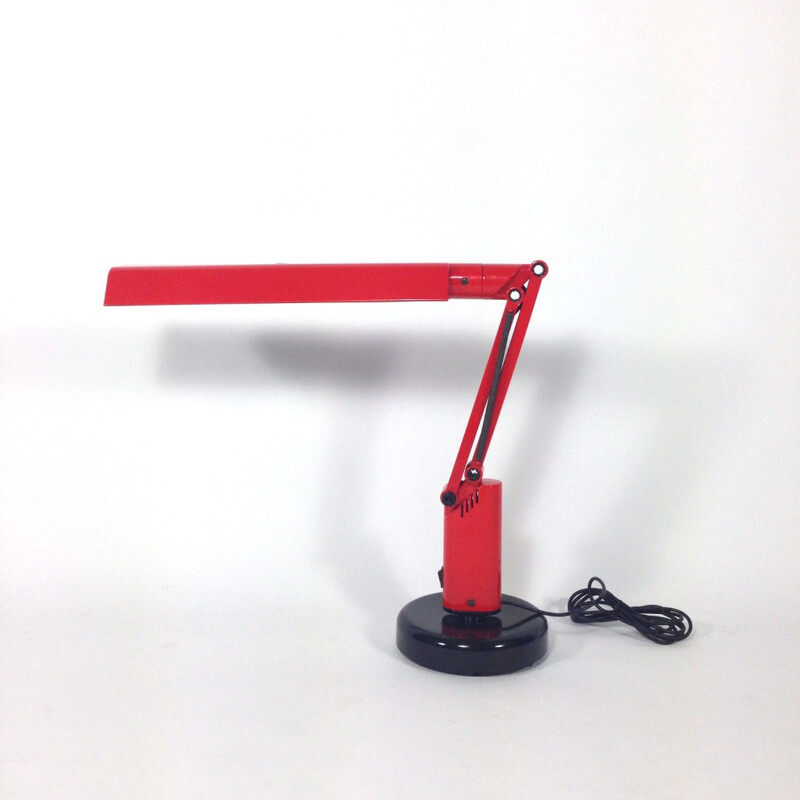 Lucifer desk lamp in plastic and metal - 1970s