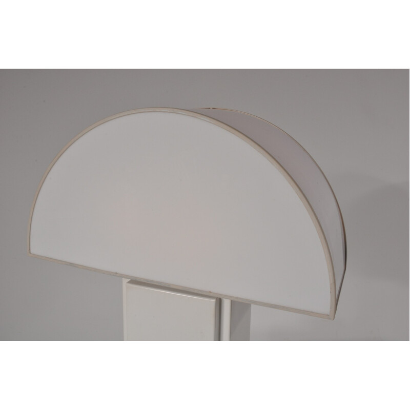 Lampe de table blanche italienne vintage de Harvey GUZZINI - 1960