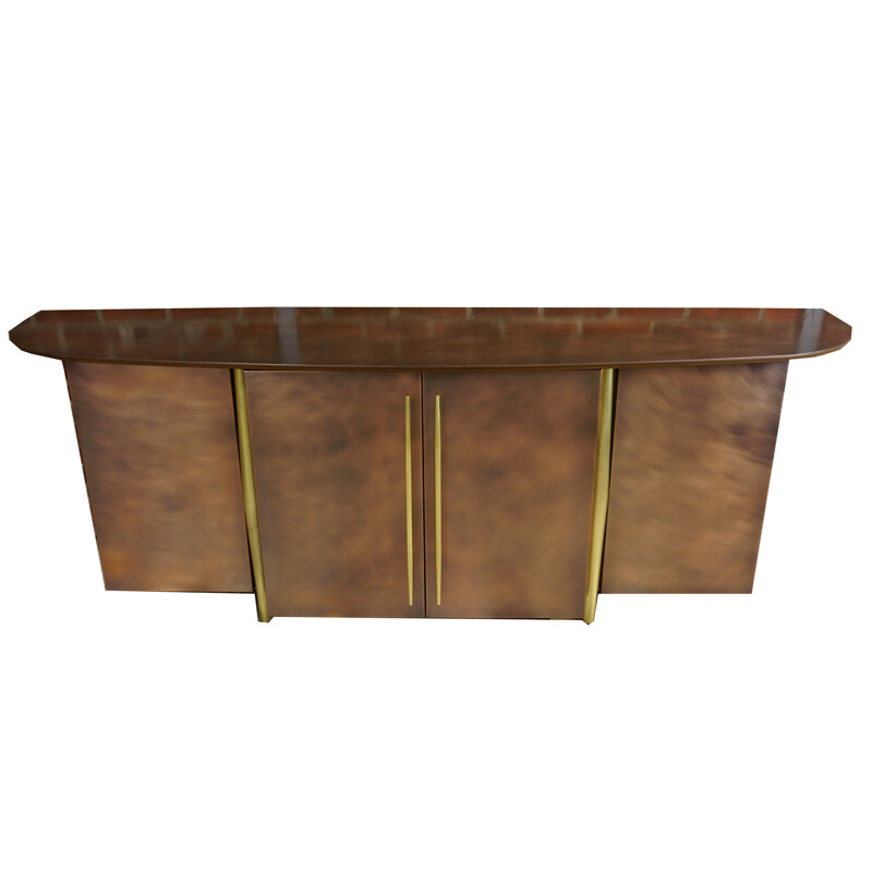 Belgo Chrom Design sideboard in copper and brass - 1970s