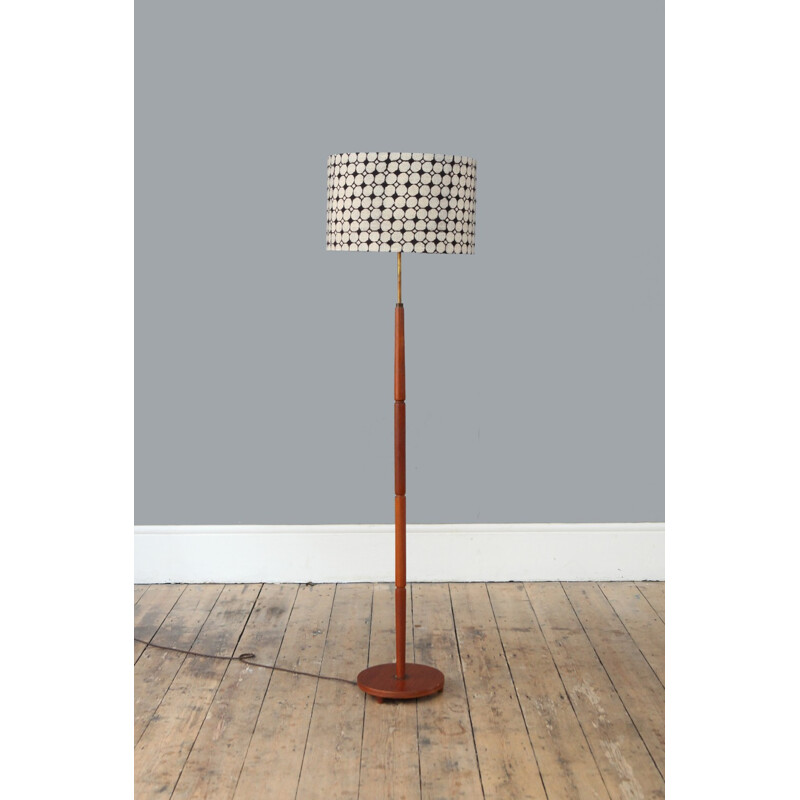 Danish Mid Century Teak Floor Lamp - 1950s