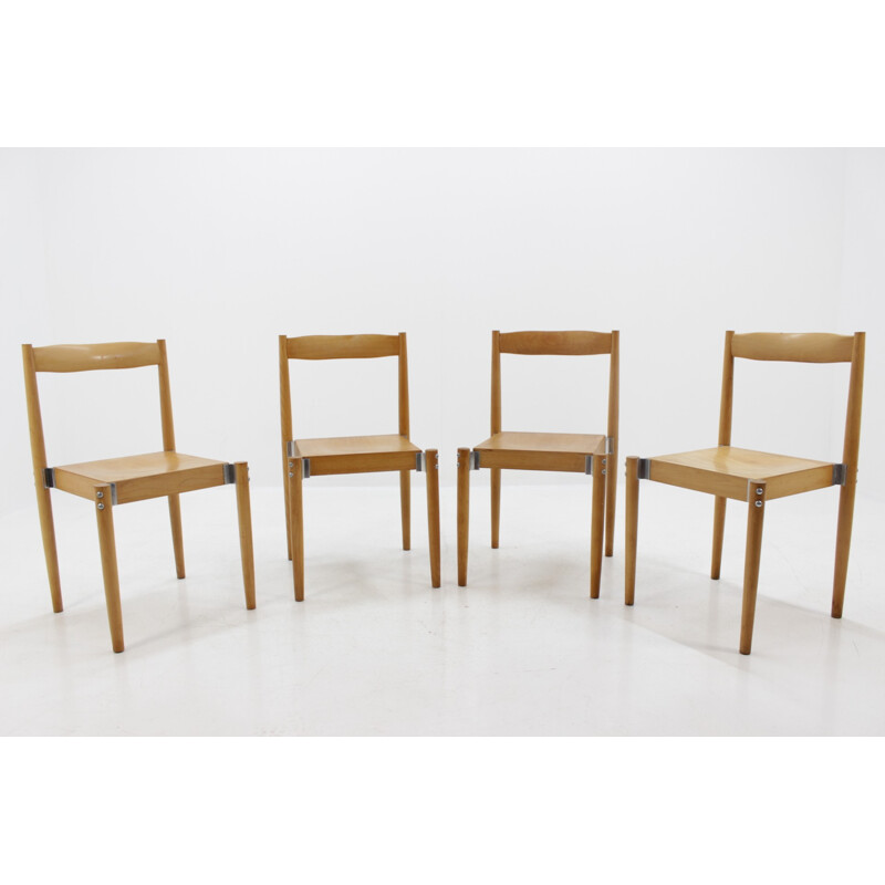 Set van vier stoelen van Miroslav Navrátil - 1960