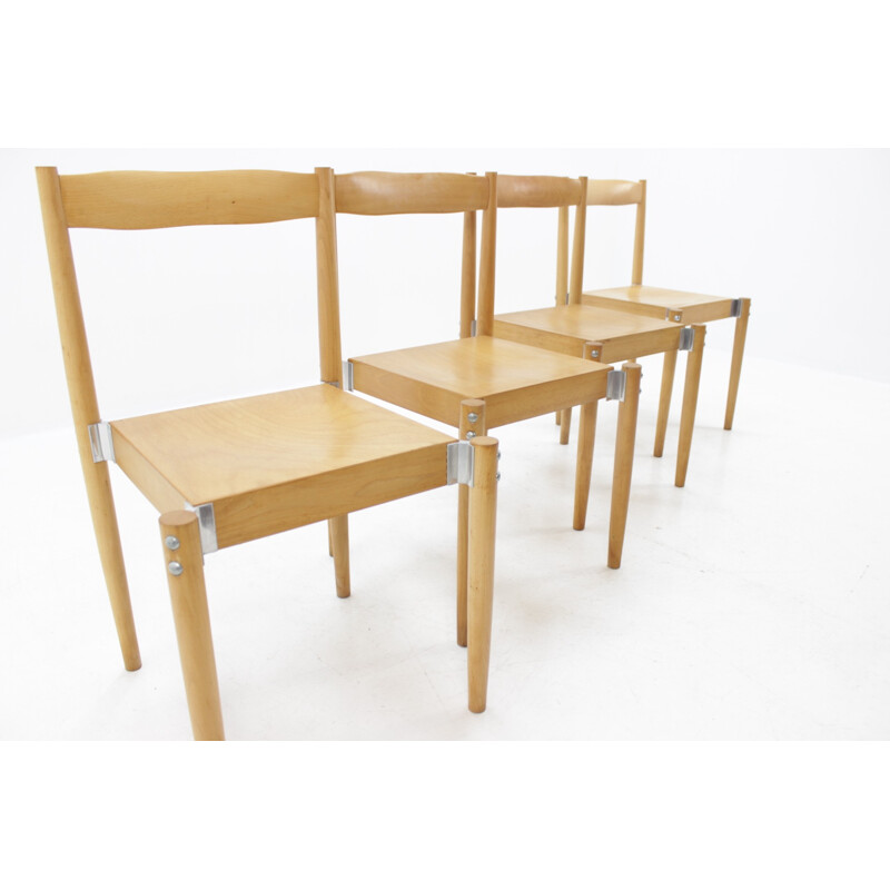 Conjunto de quatro cadeiras de Miroslav Navrátil - 1960