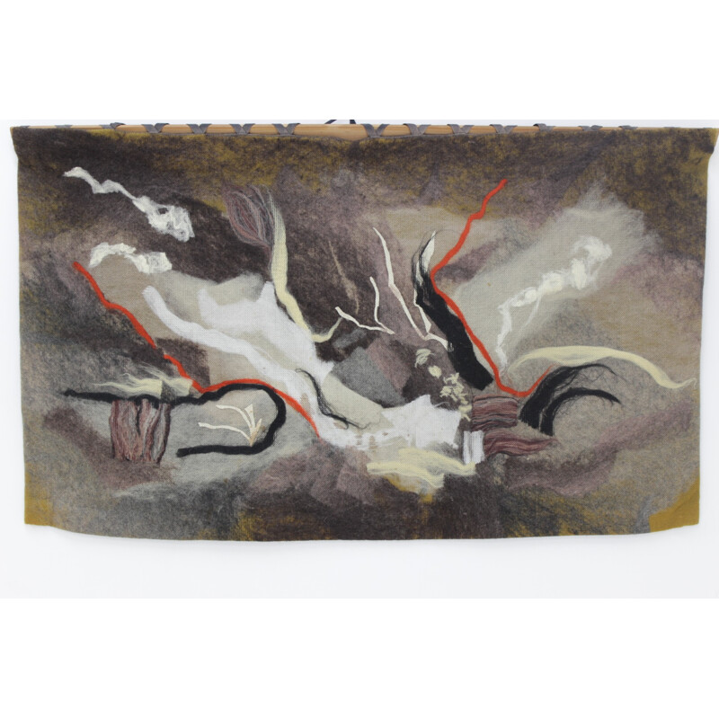 Design Abstract Wall Tapestry by Antonin Kybal - 1970s