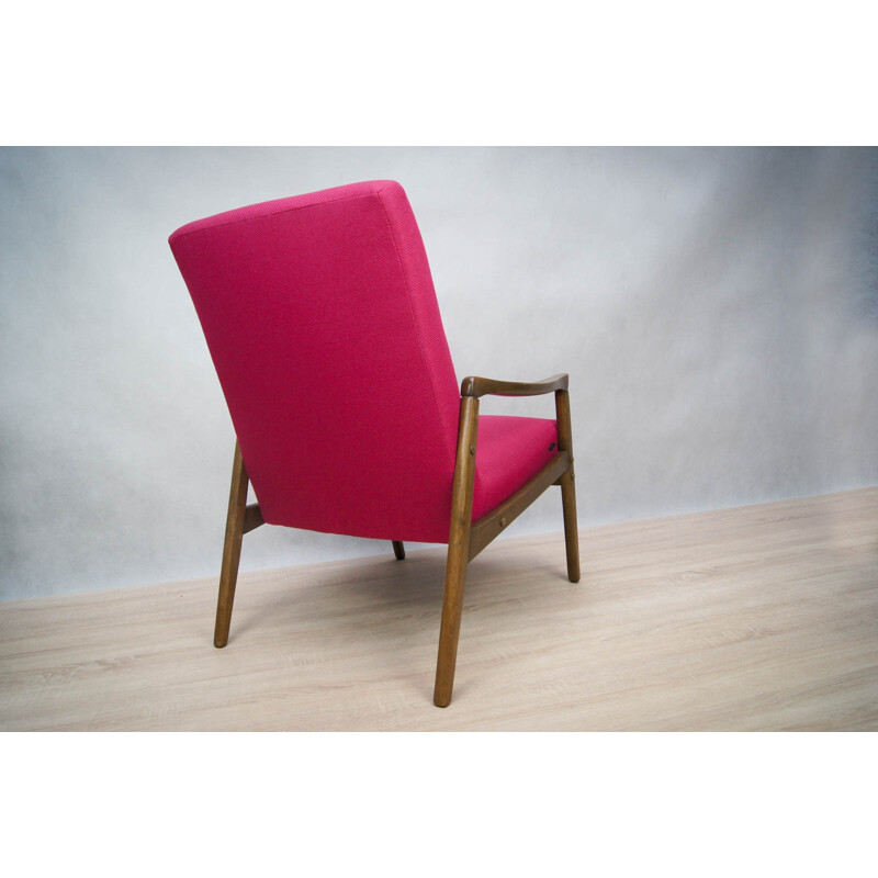 Pair of Pink Czechoslovak Vintage Armchairs - 1960s