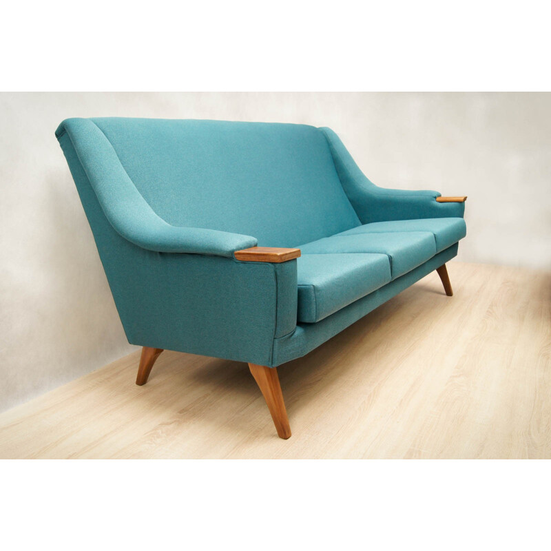 Vintage Turquoise Lounge Living Room Set - 1970s