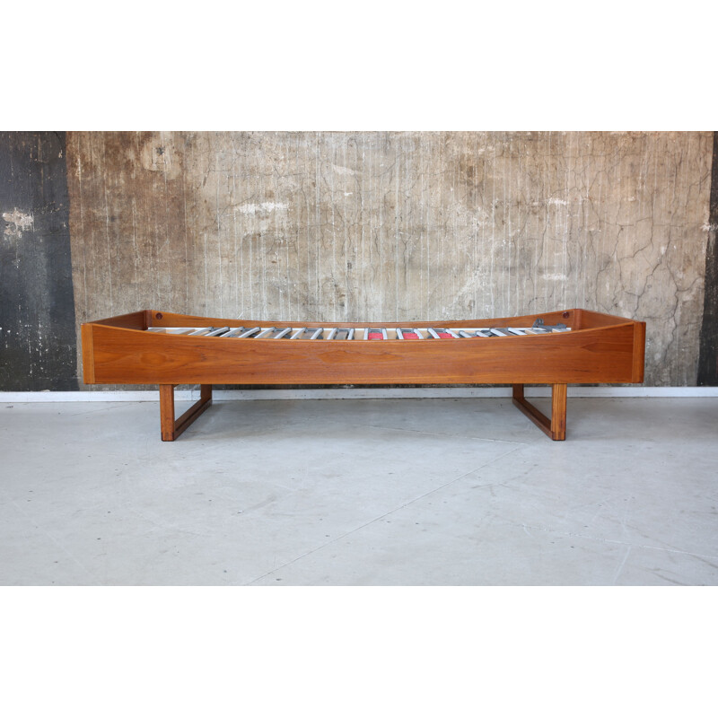 Vintage danish teak bed by Poul Hundevad - 1960s