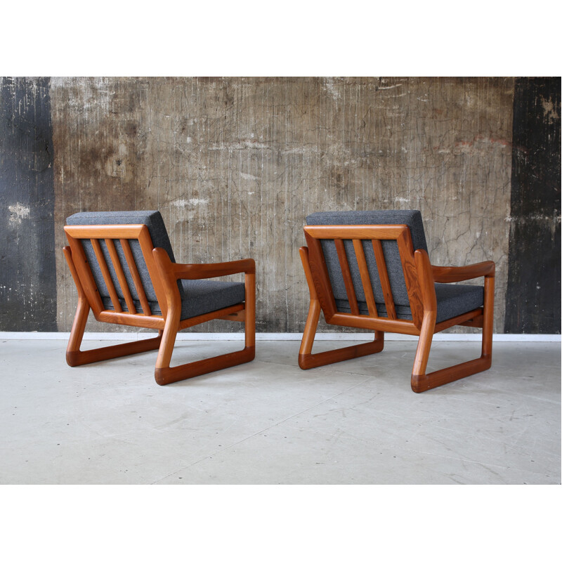 Set of 2 danish vintage easy chair in teak - 1960s