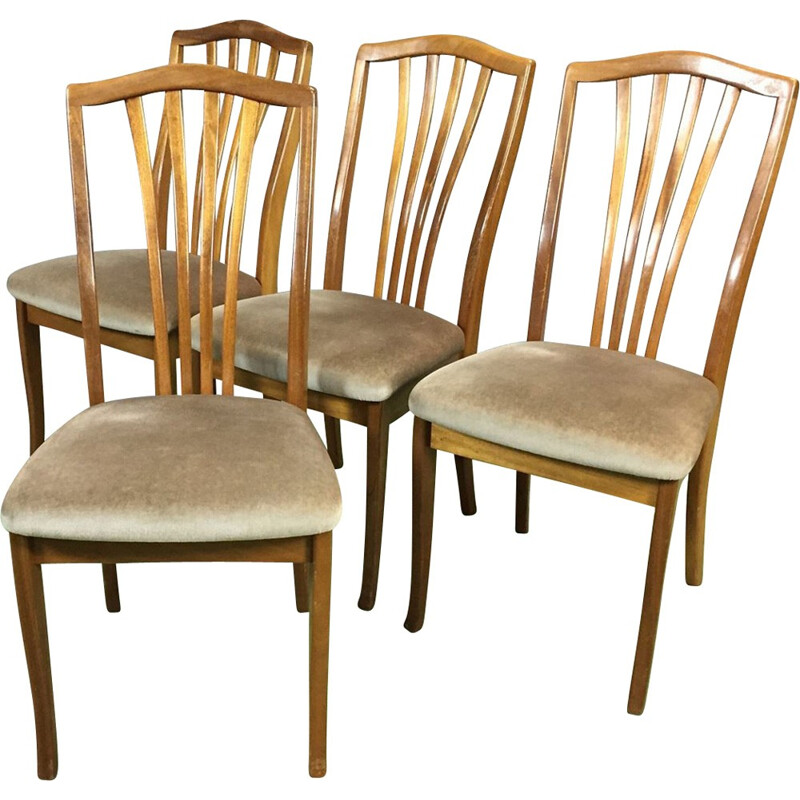Set of four chairs vintage english - 1970s