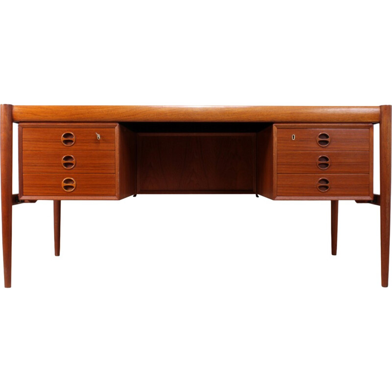 Vintage Danish Teak Desk - 1960s