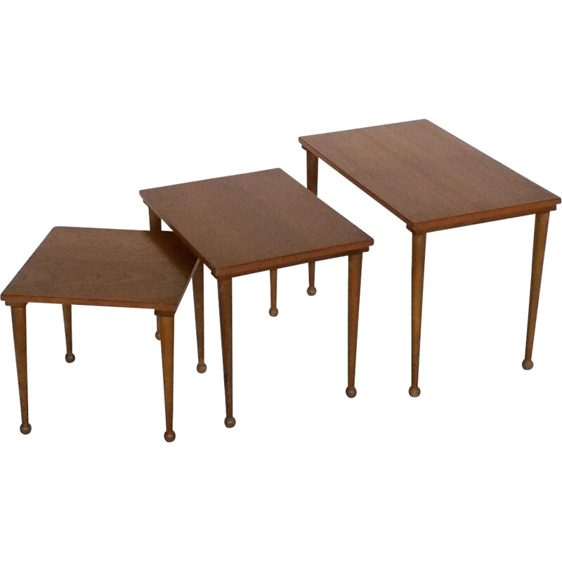 Vintage Teak Nesting Tables - 1960s