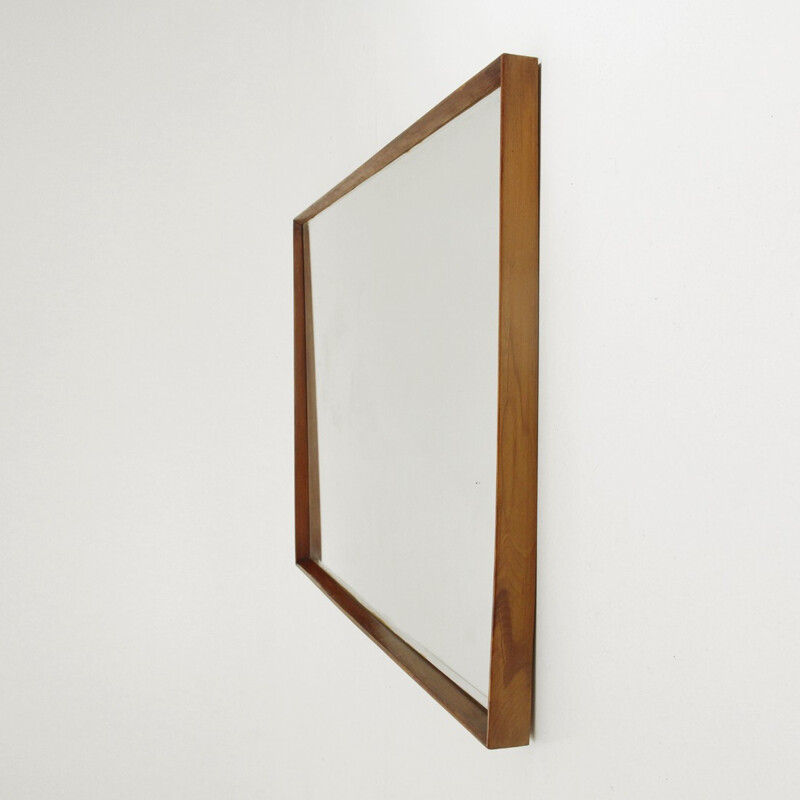 Vintage Italian wooden frame Mirror - 1950s