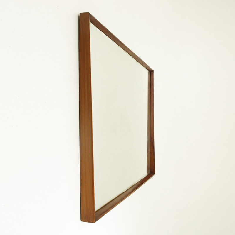 Vintage Italian wooden frame Mirror - 1950s